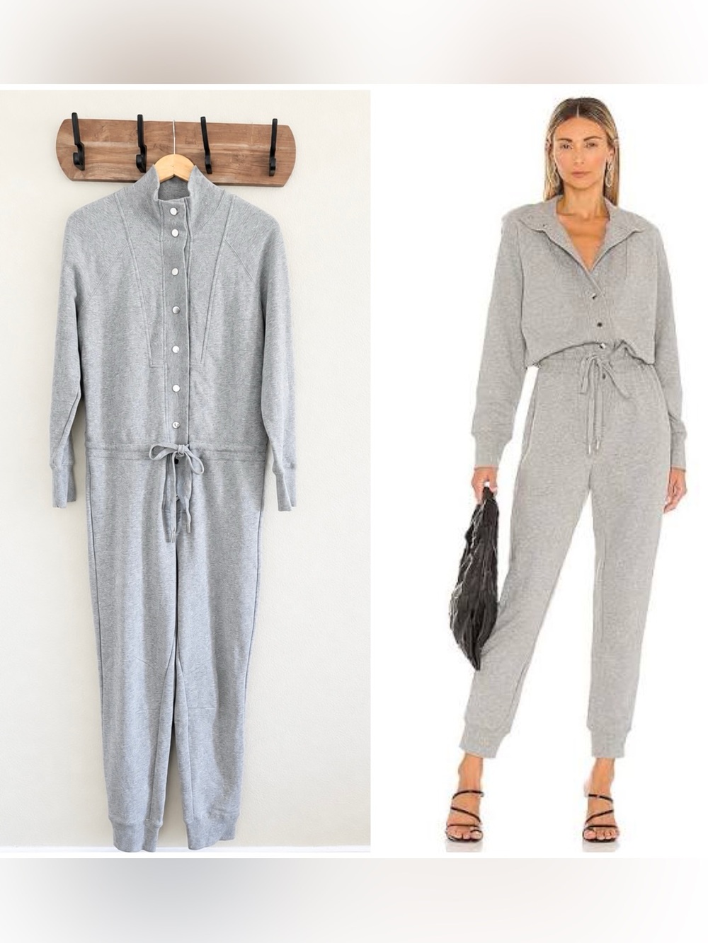 Veronica Beard Finn
Heather Gray French Terry
Jumpsuit Size Small